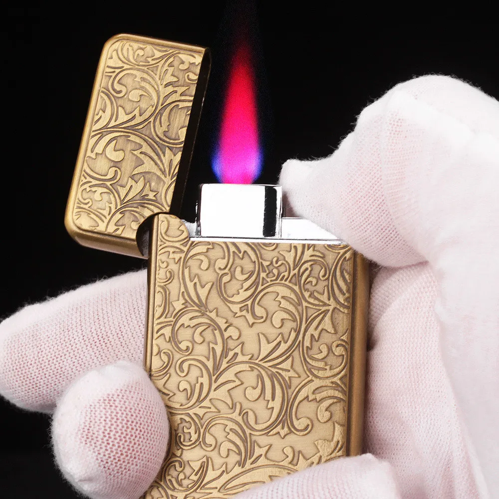 Visible Blue Flame Torch Turbo Gas Lighter Spray Gun Windproof Cigar Pipe Lighter 1300 C Butane Rechargeable gasoline Lighter
Visible Blue Flame Torch Turbo Gas Lighter Spray Gun Windproof Cigar Pipe Lighter 1300 C Butane Rechargeable gasoline Lighter