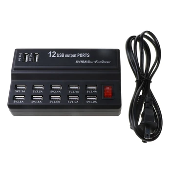 10 USB Port Hub Fast Charging Station Wall Travel Desktop Charger Power Adapter WXTB
10 USB Port Hub Fast Charging Station Wall Travel Desktop Charger Power Adapter WXTB