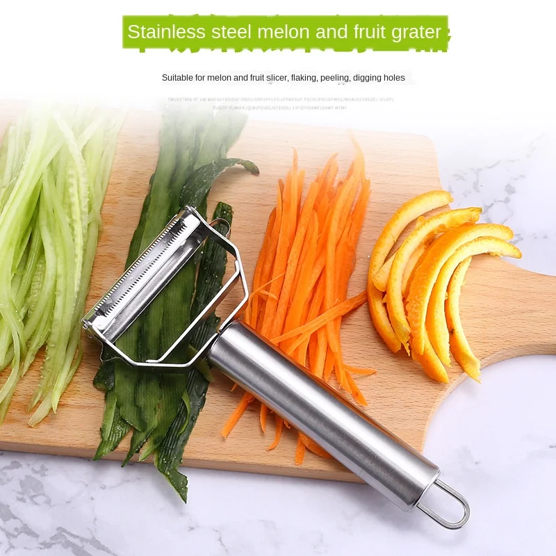 Fun Fervent Multi-Function Stainless Steel Peeler Kitchen Tool Wandering Peddler Double-Head Grater 2-in-1 Peeler Kitchen Items
Fun Fervent Multi-Function Stainless Steel Peeler Kitchen Tool Wandering Peddler Double-Head Grater 2-in-1 Peeler Kitchen Items