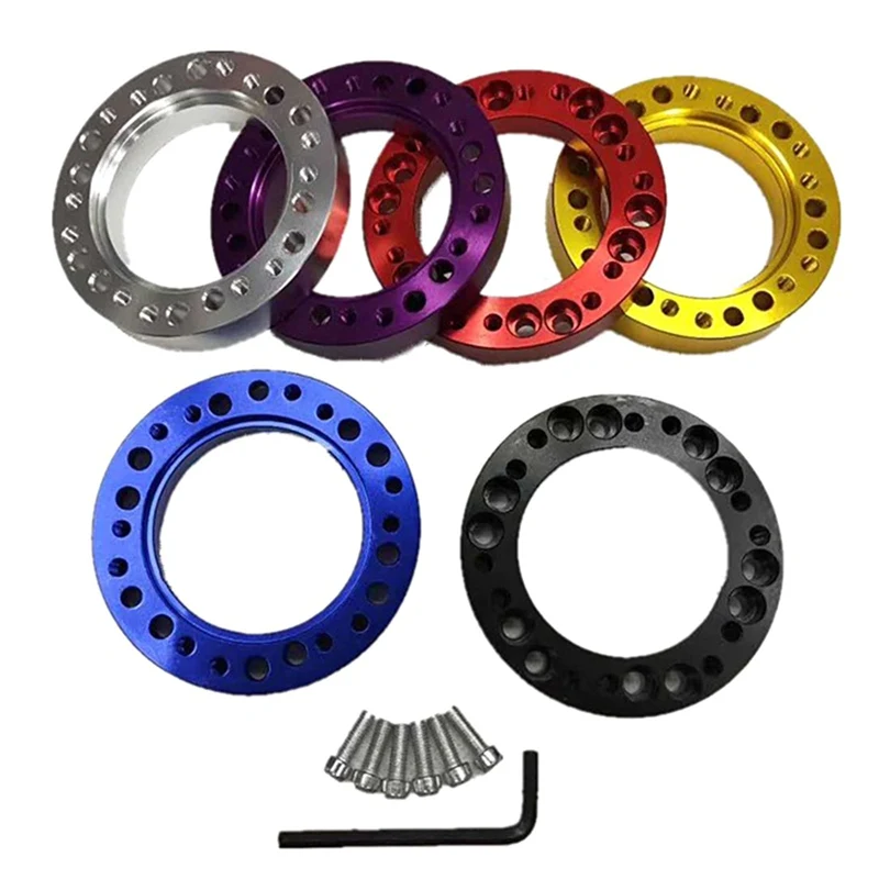 Universal Steering Wheel HUB 1/2 INCH Spacer Steering Wheel Hub Boss Kit Adapter Spacer Black/Gold/Silver/purple/Red/Blue
Universal Steering Wheel HUB 1/2 INCH Spacer Steering Wheel Hub Boss Kit Adapter Spacer Black/Gold/Silver/purple/Red/Blue