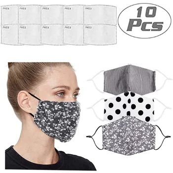 3pcs Fashion Cloth Face Mask Reusable Adjustable For Adult Outdoor 10pcs Pm2.5 Activated Carbon Filters Mouth Caps Washable
3pcs Fashion Cloth Face Mask Reusable Adjustable For Adult Outdoor 10pcs Pm2.5 Activated Carbon Filters Mouth Caps Washable