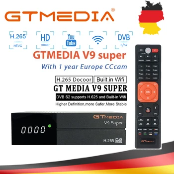 GTmedia V9 Super Digital TV Satellite Receiver DVB-S2 H.265 DRE &Biss key Spain free cccam PK gtmedia v8 nova X96 H96 X96 Mini
GTmedia V9 Super Digital TV Satellite Receiver DVB-S2 H.265 DRE &Biss key Spain free cccam PK gtmedia v8 nova X96 H96 X96 Mini
