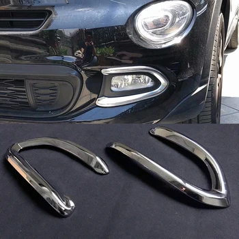 Chrome Front Fog Light Lamp Cover Trim Foglight Garnish Strip Bumper Eyebrow Eyelid Molding For 2015 2016 2017 2018 Fiat 500X
Chrome Front Fog Light Lamp Cover Trim Foglight Garnish Strip Bumper Eyebrow Eyelid Molding For 2015 2016 2017 2018 Fiat 500X
