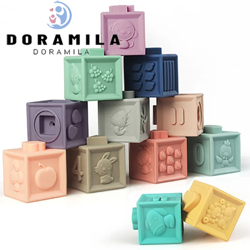 Baby Soft Toys Sensory Silicone Educational Building Blocks 3D Hanging Ball Babies Rubber Teether Squeeze Bath Toys For Toddlers
Baby Soft Toys Sensory Silicone Educational Building Blocks 3D Hanging Ball Babies Rubber Teether Squeeze Bath Toys For Toddlers