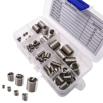 60pcs/set Stainless Steel Thread Repair Insert Kit M3 M4 M5 M6 M8 M10 M12 Rivet Nut Kit Crew Sleeve Set Repair Fastener Tool
60pcs/set Stainless Steel Thread Repair Insert Kit M3 M4 M5 M6 M8 M10 M12 Rivet Nut Kit Crew Sleeve Set Repair Fastener Tool