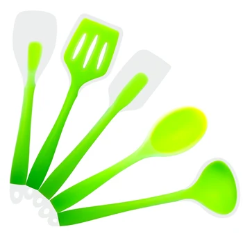 5PCS Silicone Cookware Non-stick Kitchen Utensils Translucent Cooking Tool Set Heat-Resistant Turner Spoon Kit Household Baking
5PCS Silicone Cookware Non-stick Kitchen Utensils Translucent Cooking Tool Set Heat-Resistant Turner Spoon Kit Household Baking