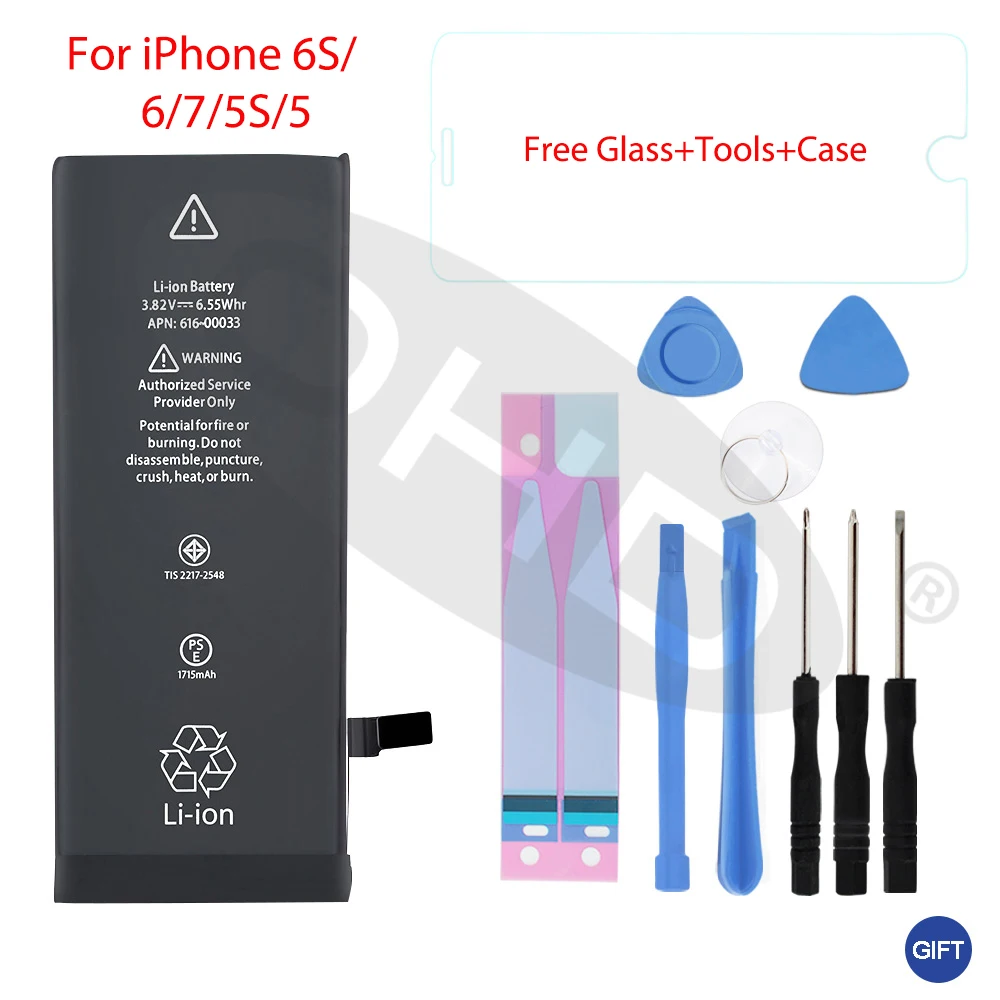 100% Newest Lithium Battery For Apple iPhone 6S 6 7 5S 5 Replacement Mobile Batteries For iphone 5 5s 6 s Internal Phone Bateria
100% Newest Lithium Battery For Apple iPhone 6S 6 7 5S 5 Replacement Mobile Batteries For iphone 5 5s 6 s Internal Phone Bateria