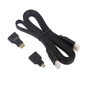 1080p Hdmi Cable And Hdmi To Mini/micro Adapter Kit Set For Tablet Pc Android Tv 24k Gold-plated Connector Block Interference
1080p Hdmi Cable And Hdmi To Mini/micro Adapter Kit Set For Tablet Pc Android Tv 24k Gold-plated Connector Block Interference