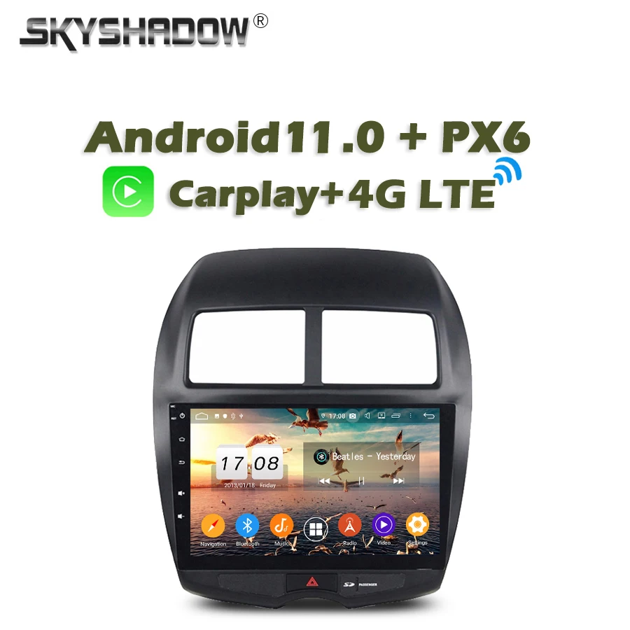 DSP 10.2" TDA7851 Android 11 4GB RAM 32GB ROM Car DVD Player GPS map RDS Radio wifi Bluetooth 5.0 For MITSUBISHI ASX 2010-2012 |