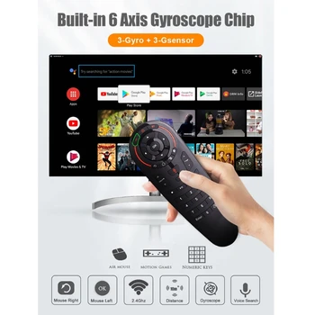 G30 Voice Remote Control 2.4G Wireless Voice Air Mouse IR learning Gyro Sensing Smart remote fori Tv box
G30 Voice Remote Control 2.4G Wireless Voice Air Mouse IR learning Gyro Sensing Smart remote fori Tv box