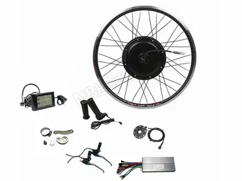 40km/h 48V 1000W Ebike Kit 24” 26” 27.5” 700C Front Hub Motor with 30A Controller and SW900 and 8 Magnets
40km/h 48V 1000W Ebike Kit 24” 26” 27.5” 700C Front Hub Motor with 30A Controller and SW900 and 8 Magnets