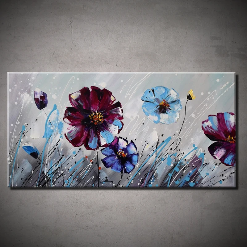 Frameless Beautiful Blue Red Flowers Hand Painted Oil Painting On Canvas,Wall Art,Home Decor For Living Room Large Picture Mural
Frameless Beautiful Blue Red Flowers Hand Painted Oil Painting On Canvas,Wall Art,Home Decor For Living Room Large Picture Mural