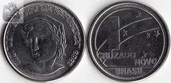 Brazil 1 Cruzado 5 America Coins Decor New Original Coin UNC Commemorative Edition 100% Real
Brazil 1 Cruzado 5 America Coins Decor New Original Coin UNC Commemorative Edition 100% Real
