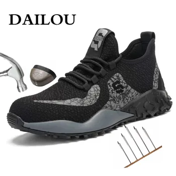 DAILOU Men's Steel Toe Protective Anti Smashing Breathable Work Shoes Indestructible Shoes Men Puncture Proof Safety Shoes
DAILOU Men's Steel Toe Protective Anti Smashing Breathable Work Shoes Indestructible Shoes Men Puncture Proof Safety Shoes