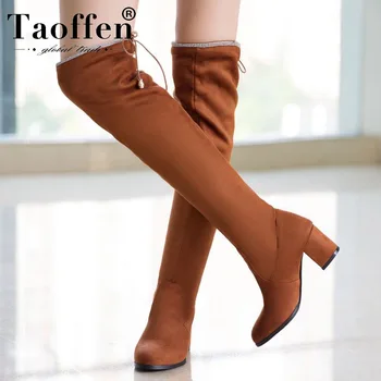 Taoffen 2020 Women 4 Color Chunky Heels Cross Srtap Over The Knee Boots High Heels Shoes Woman Winter Boots Female Size 34-43
Taoffen 2020 Women 4 Color Chunky Heels Cross Srtap Over The Knee Boots High Heels Shoes Woman Winter Boots Female Size 34-43