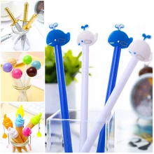 Koreański nóż broń śliczne lody długopisy żelowe Kawaii wieloryb zwierząt śmieszne kreskówki szkolne materiały biurowe pióro fajne zabawy Kawai rzeczy(China)