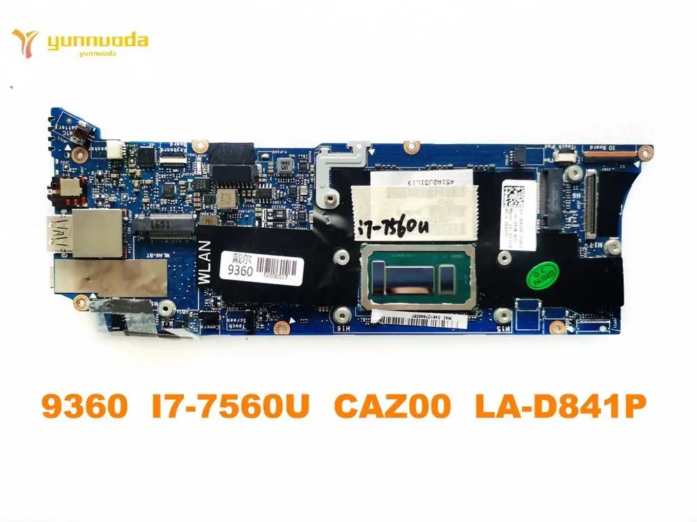 Original for DELL XPS 13 9360 laptop motherboard 9360 I7-7560U CAZ00 LA-D841P tested good free shipping
Original for DELL XPS 13 9360 laptop motherboard 9360 I7-7560U CAZ00 LA-D841P tested good free shipping
