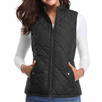Elegant Women Autumn Vest Short Outerwear Solid Sleeveless Casual Zipper Waistcoat Female 2019 New Arrivals 
Elegant Women Autumn Vest Short Outerwear Solid Sleeveless Casual Zipper Waistcoat Female 2019 New Arrivals