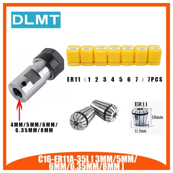 7pcs High Carbon Steel ER11 Spring Collet 1/2/3/4/5/6/7mm with ER11A Extension Rod Motor Shaft HolderInner 4MM 5MM 6MM 6.35 8MM
7pcs High Carbon Steel ER11 Spring Collet 1/2/3/4/5/6/7mm with ER11A Extension Rod Motor Shaft HolderInner 4MM 5MM 6MM 6.35 8MM