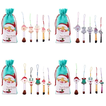 5pcs Pro Christmas Makeup Brushes Set Mini Foundation Powder Blush Eyeshadow Cosmetic Brush Tools
5pcs Pro Christmas Makeup Brushes Set Mini Foundation Powder Blush Eyeshadow Cosmetic Brush Tools
