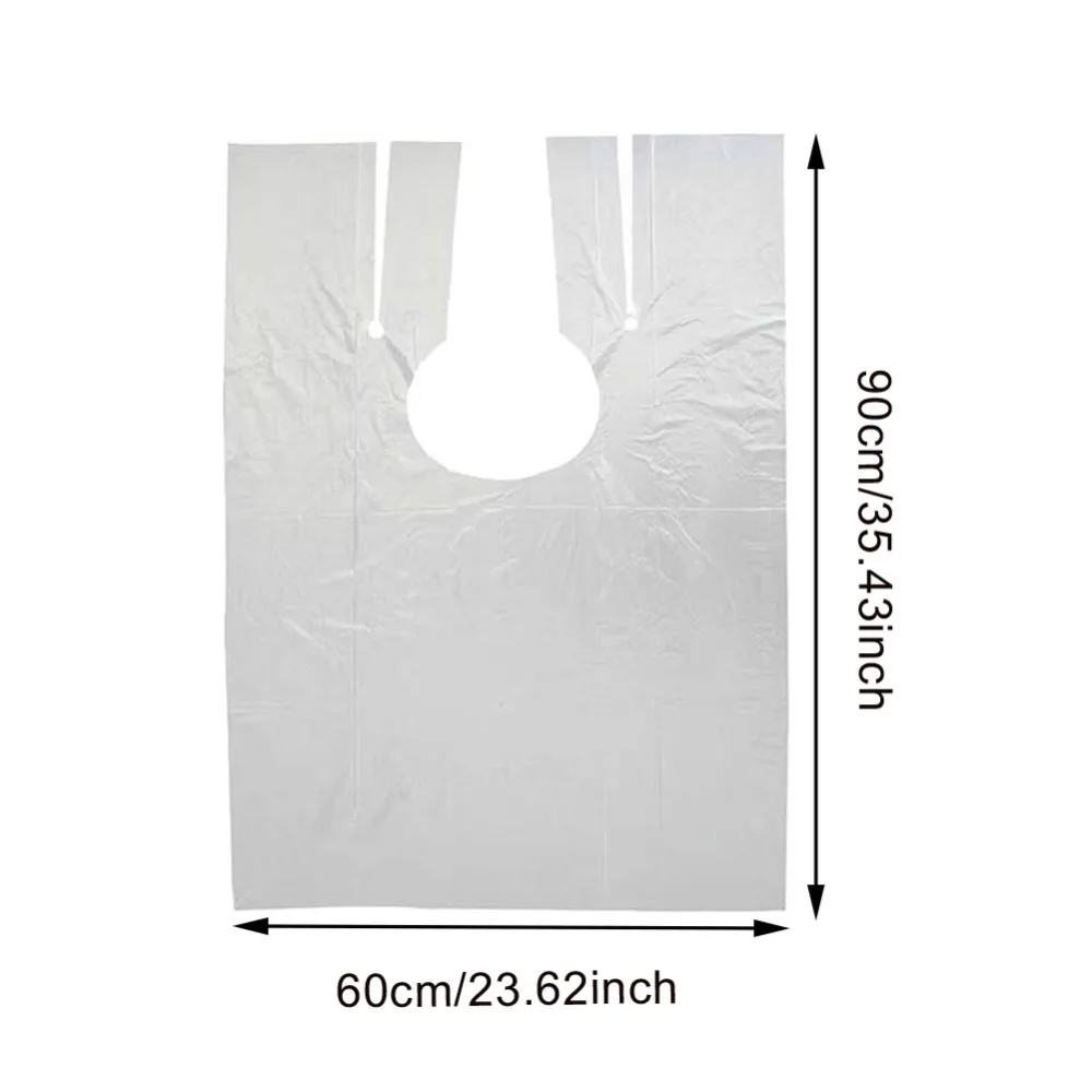 100 Pcs Disposable Hairdressing Capes PE Waterproof Transparent pron Cutting Perm Dye Hair Cape Barber Hairdressing Cloth 100 Pcs Disposable Hairdressing Capes PE Waterproof Transparent pron Cutting Perm Dye Hair Cape Barber Hairdressing Cloth