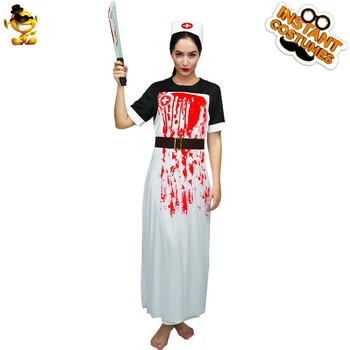 Woman Zombie Nurse Uniform Cosplay Costume Adult Halloween Costume Ball Horror Blood Dress Female Party Costume
Woman Zombie Nurse Uniform Cosplay Costume Adult Halloween Costume Ball Horror Blood Dress Female Party Costume