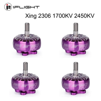iFlight Xing 2306 1700KV 2450KV 2-4S Brushless Motor 6045 propeller M3 hole position For FPV Racing Drone
iFlight Xing 2306 1700KV 2450KV 2-4S Brushless Motor 6045 propeller M3 hole position For FPV Racing Drone