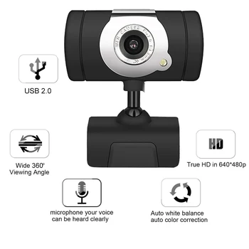 Rotatable USB 2.0 Webcam CMOS PC 480p Digital Camera Video Recording W/ Mic Laptop Tool Camera With Microphone HD Camera
Rotatable USB 2.0 Webcam CMOS PC 480p Digital Camera Video Recording W/ Mic Laptop Tool Camera With Microphone HD Camera
