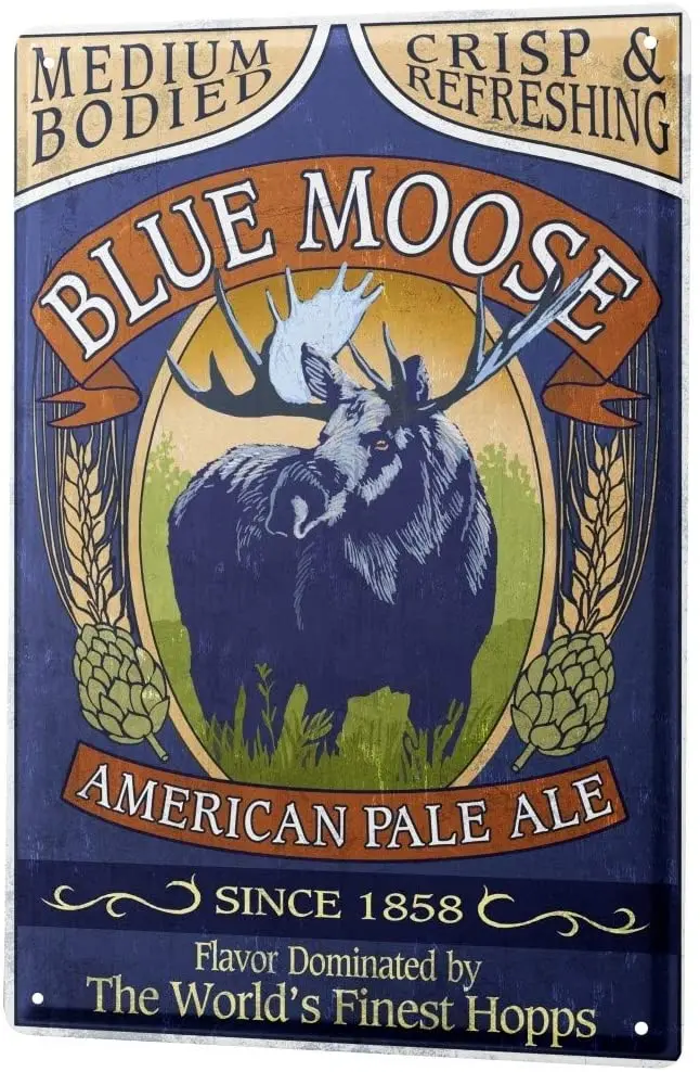 SINCE 2004 Tin Sign Metal Plate Decorative Sign Home Decor Plaques Beer Nostalgic Blue Moose ALE
SINCE 2004 Tin Sign Metal Plate Decorative Sign Home Decor Plaques Beer Nostalgic Blue Moose ALE