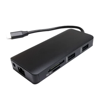9-In-1 USB Type-C HUB to 4K HDMI Multiport Adapter Dock with VGA Gigabit Ethernet PD Charging USB 3.0 Ports SD Card Reader
9-In-1 USB Type-C HUB to 4K HDMI Multiport Adapter Dock with VGA Gigabit Ethernet PD Charging USB 3.0 Ports SD Card Reader