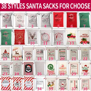 2020 New Arrival 38 Styles Santa Sacks Canvas Bag 10pcs/lot Santa Claus Bag Christmas Santa Bag Bulk Extra Large Xmas Decoration 
2020 New Arrival 38 Styles Santa Sacks Canvas Bag 10pcs/lot Santa Claus Bag Christmas Santa Bag Bulk Extra Large Xmas Decoration