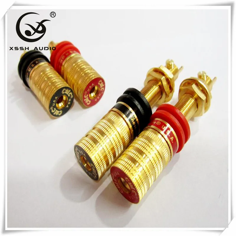 XSSH Audio 4pcs CMC 838 Hi-End Teflon Gold Plated Amplifier Speaker Terminal non-Welding Female Long Short Binding Post
XSSH Audio 4pcs CMC 838 Hi-End Teflon Gold Plated Amplifier Speaker Terminal non-Welding Female Long Short Binding Post