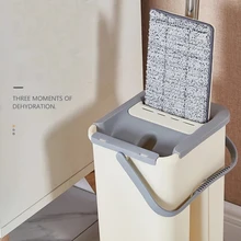 Hand-washing lazy flat mop, wet and dry mop, mop, scraper with bucket set
Hand-washing lazy flat mop, wet and dry mop, mop, scraper with bucket set