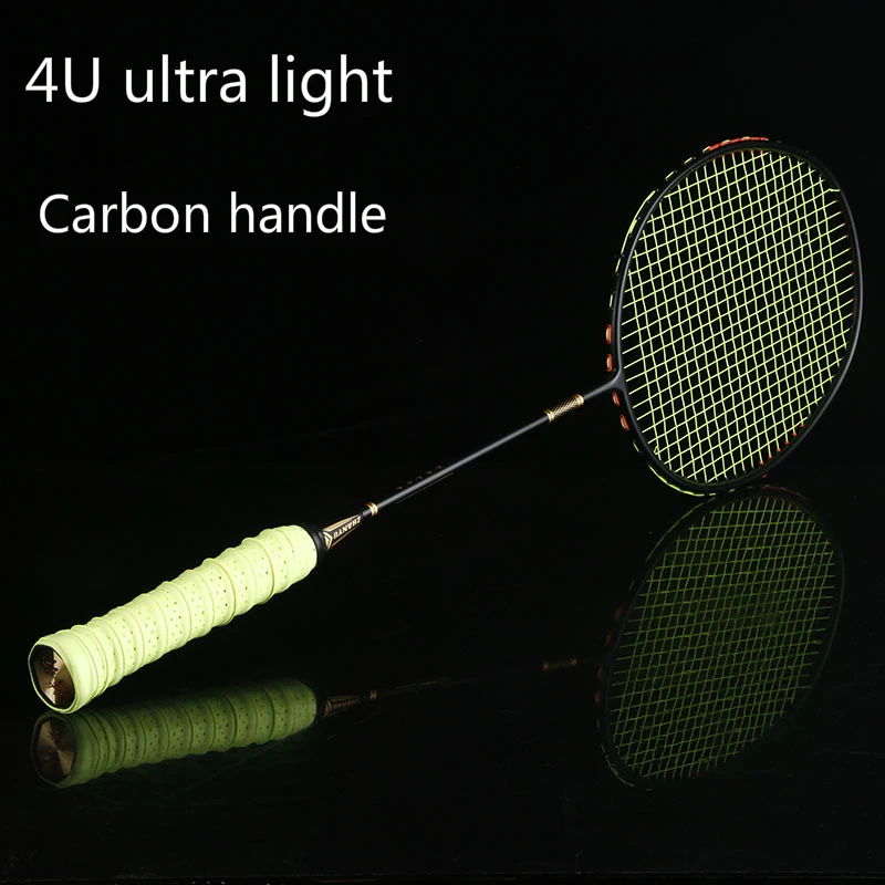 Best Ultralight 4U 80g Strung Badminton Racket Professional Carbon Badminton Racquet 22-28 Durable Adult Training Paddle Racket
Best Ultralight 4U 80g Strung Badminton Racket Professional Carbon Badminton Racquet 22-28 Durable Adult Training Paddle Racket