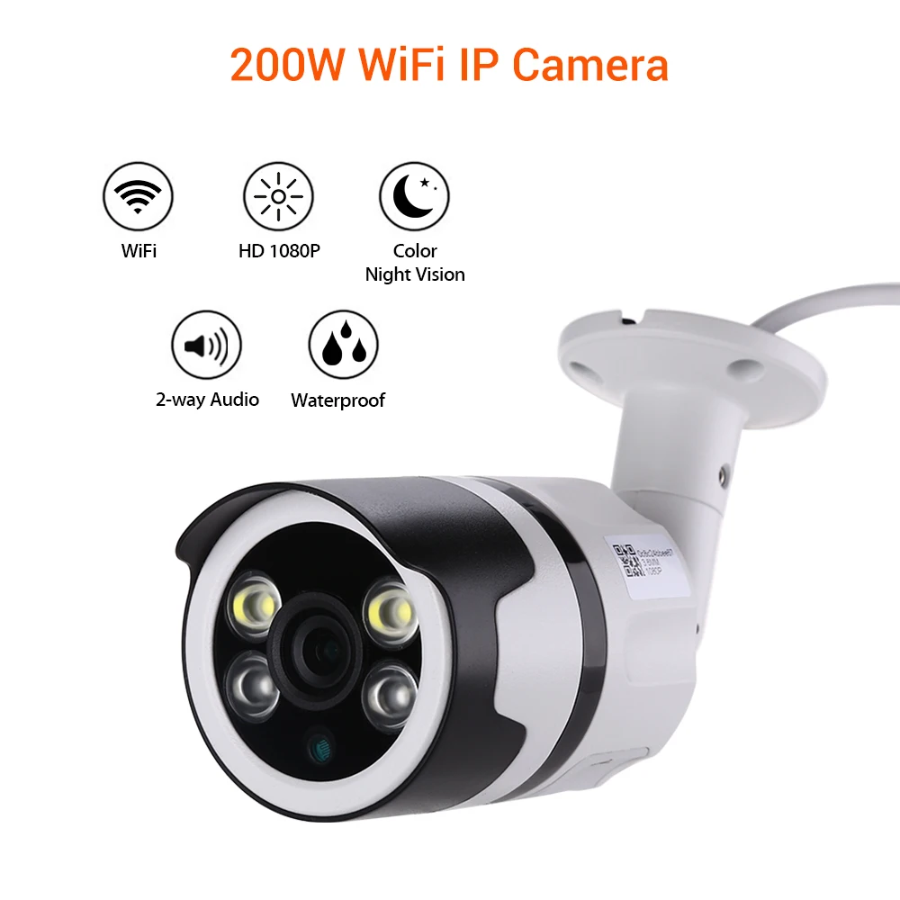 1080P IP Camera Wifi Outdoor Wireless APP Control Night Vision Two-Way Audio Camera Pan Tilt 2MP Cam Network CCTV Surveillance
1080P IP Camera Wifi Outdoor Wireless APP Control Night Vision Two-Way Audio Camera Pan Tilt 2MP Cam Network CCTV Surveillance