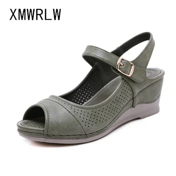 XMWRLW PU Leather Women's Sandals 2020 Summer High Heels Sandals For Women Wedges Shoes Ladies Summer Plus Size 42 Sandal
XMWRLW PU Leather Women's Sandals 2020 Summer High Heels Sandals For Women Wedges Shoes Ladies Summer Plus Size 42 Sandal