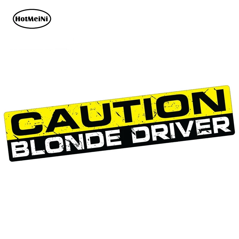 HotMeiNi 15 см x 3 Автомобильная наклейка с осторожностью блонд Наклейка виниловая JDM