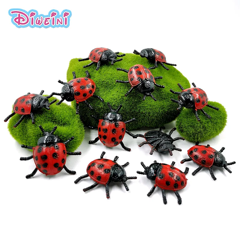 12pcs Simulation mini Ladybug animal model Lifelike insect action figure Diy educational Gift For Kids hot toy set for children
12pcs Simulation mini Ladybug animal model Lifelike insect action figure Diy educational Gift For Kids hot toy set for children