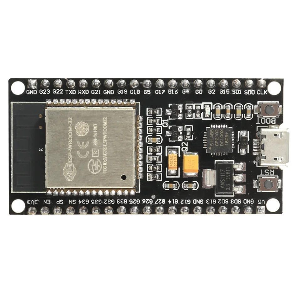 

AOKIN ESP32 Development Board Wireless WiFi+Bluetooth Dual Core CP2104 Filters Module 2.4GHz RF ESP32 Suitable For Arduino