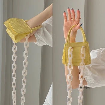 12cm Mini Crocodile Square Sling Bag 2020 Trend Designer Handbag New Stylish Acrylic Chain Bag Female PU Shoulder Messenger Bags
12cm Mini Crocodile Square Sling Bag 2020 Trend Designer Handbag New Stylish Acrylic Chain Bag Female PU Shoulder Messenger Bags