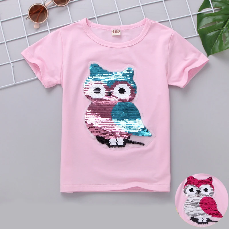 T Shirts with Short Sleeves Kids 2021 Summer Girls Tops Cartoon Owl Graphic Clothing Cotton Children Clothes Age 4 To 14 Years
T Shirts with Short Sleeves Kids 2021 Summer Girls Tops Cartoon Owl Graphic Clothing Cotton Children Clothes Age 4 To 14 Years
