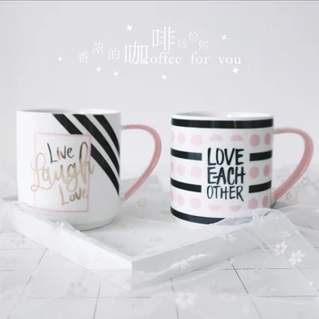 Nordic Ins Striped Ceramic Cup Simple Coffee Mug with Handle 350ml Large Capacity Breakfast Milk Cups Office Drinking Water Mugs
Nordic Ins Striped Ceramic Cup Simple Coffee Mug with Handle 350ml Large Capacity Breakfast Milk Cups Office Drinking Water Mugs