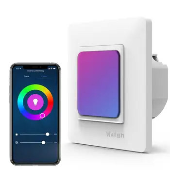 2 in 1 Alexa light switch + WiFi LED night light, control WiFi light switch with Alexa and Google, LED night light with color te
2 in 1 Alexa light switch + WiFi LED night light, control WiFi light switch with Alexa and Google, LED night light with color te