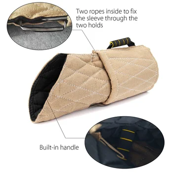 Interactive Play Thick Chewing Protection Durable Dog Bite Sleeve Shepherd Guard With Handle Linen Arm Training Toy Safety
Interactive Play Thick Chewing Protection Durable Dog Bite Sleeve Shepherd Guard With Handle Linen Arm Training Toy Safety