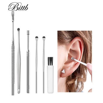 Bittb Ear Cleaning Tools Set Stainless Steel Spiral Earpick Ear Wax Picker Curette Remover Kit Personal Care
Bittb Ear Cleaning Tools Set Stainless Steel Spiral Earpick Ear Wax Picker Curette Remover Kit Personal Care