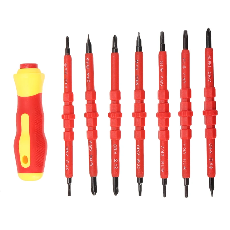 7PCS Magnetic Tips Insulated Electrical Electricians Hand Screwdriver Tool Set Multifunctional Opening Repair Precision Tool Set
7PCS Magnetic Tips Insulated Electrical Electricians Hand Screwdriver Tool Set Multifunctional Opening Repair Precision Tool Set