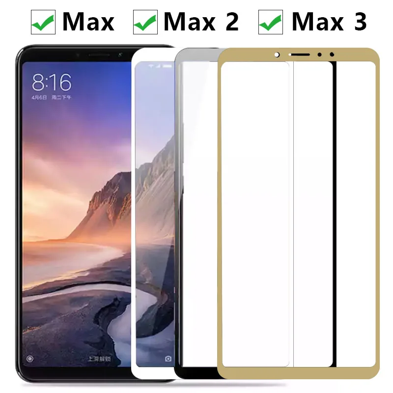 Защитное стекло для xiaomi mi max 3 2 1 закаленное протектор экрана ksiomi xiomi xaomi max3 max2