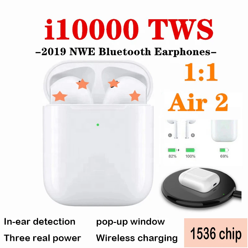 i10000 tws 1:1 Bluetooth Earphone Smart Sensor Wireless Headphone Pop-up Headset Wireless Charging Earbuds PK i10 i12 i200 i1000
i10000 tws 1:1 Bluetooth Earphone Smart Sensor Wireless Headphone Pop-up Headset Wireless Charging Earbuds PK i10 i12 i200 i1000