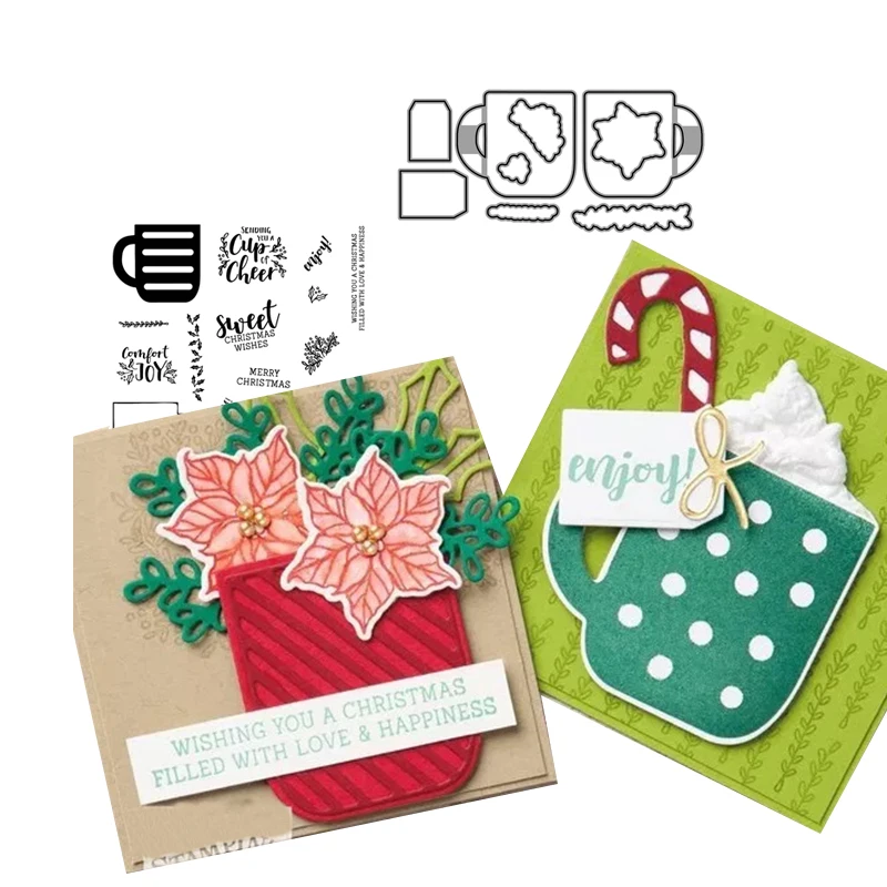 JCarter Metal Cutting Dies and Rubber Stamps Merry Christmas Cheer Scrapbooking Craft Stencil Card Make Sheet Decoration Die Cut
JCarter Metal Cutting Dies and Rubber Stamps Merry Christmas Cheer Scrapbooking Craft Stencil Card Make Sheet Decoration Die Cut