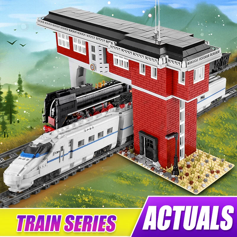 MOULD KING Technical APP RC Train Building Blocks Remote Control City Track MOC Bricks Toys Kids Education Gift | Игрушки и хобби